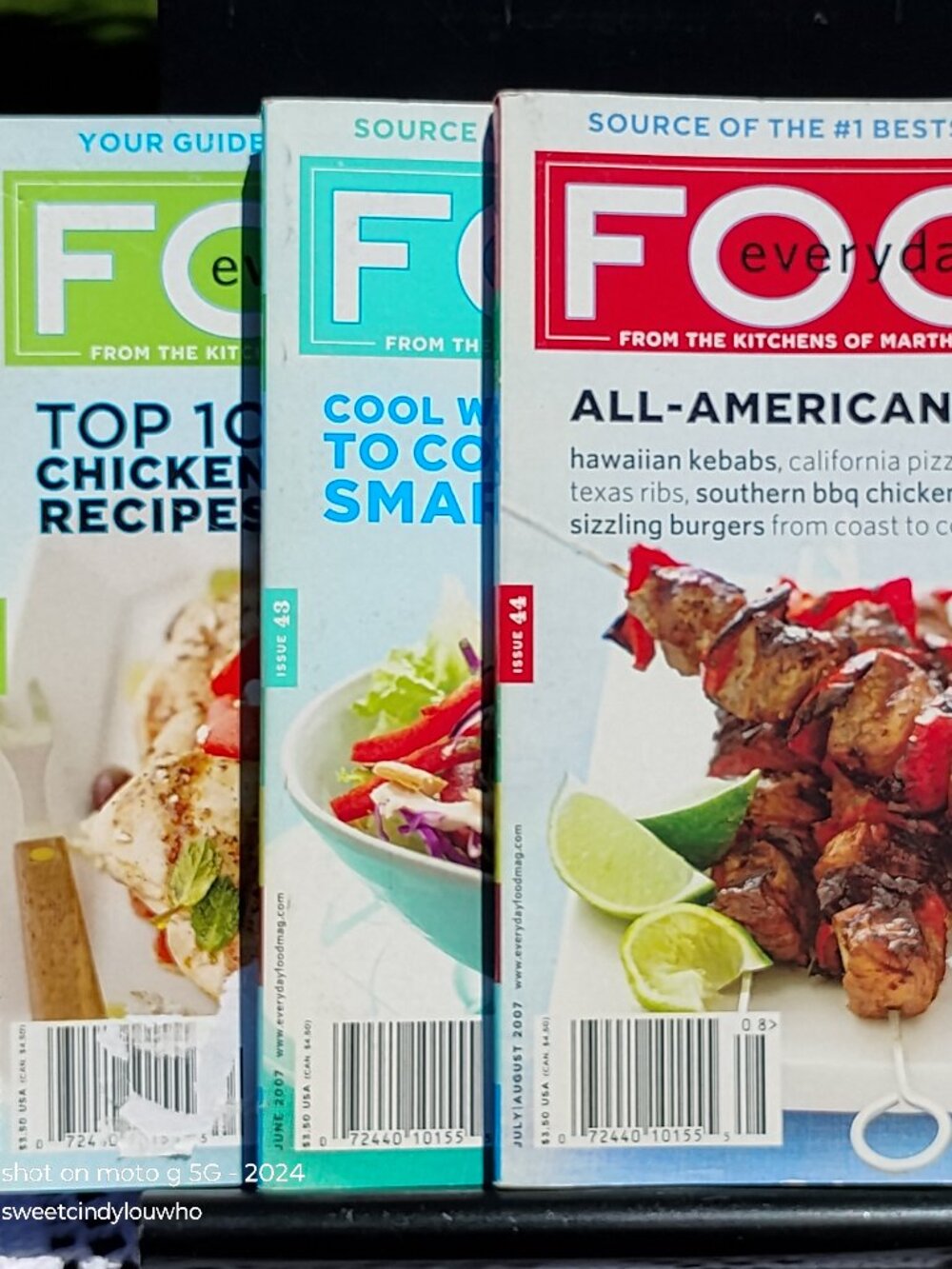 Everyday Food Magazine Lot of 3 Issues 41, 43 and 44 dated 2007 Martha Stewart
